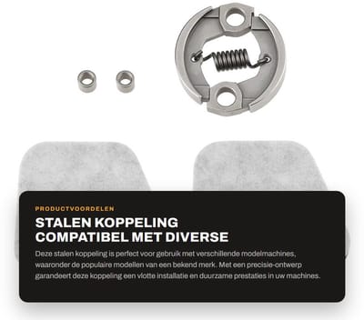 Dailygoods - Stalen Koppeling Compatibel met Diverse Modelmachines