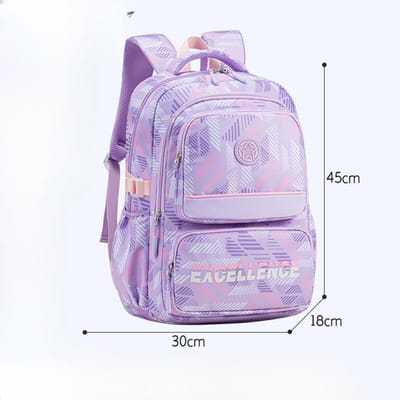 Ce sac à dos est conçu pour les garçons et les filles et a une grande capacité pour les lycéens, réduisant leur fardeau.