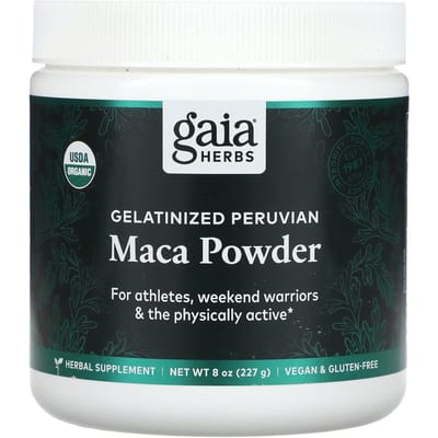 Gaia Herbs, Gelatiniseerd Maca Poeder, 8 oz (227 gr)