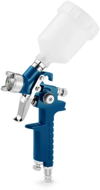 HBM Verfspuit met 100 ML. Beker Model 2