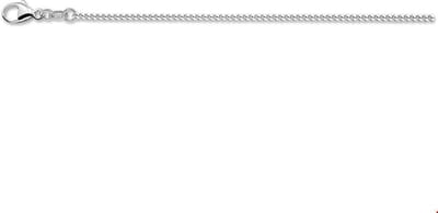 Zilver Gerhodineerde Collier gourmet 1 1306148 45 cm