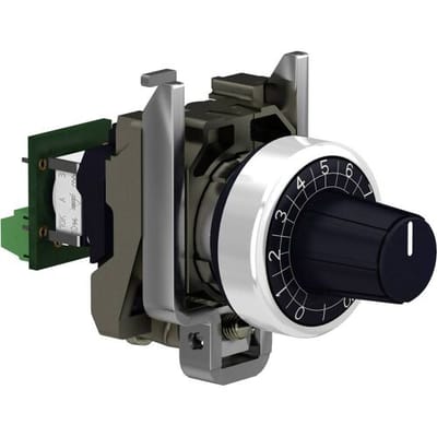 Schneider Electric Harmonie potentiometer compleet met ingebouwde 4,7 kohm xb4bd912r4k7