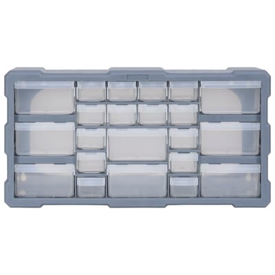 vidaXL - Organiser - met - 22 - lades - 49x16x25,5 - cm