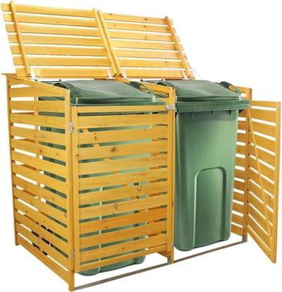 Kliko Ombouw – Containerberging Dubbel – Containerkast Voor 2 Containers 2 x 240L – Containerombouw - Container Ombouw – Klikobox – 149 x 92 x 122 cm