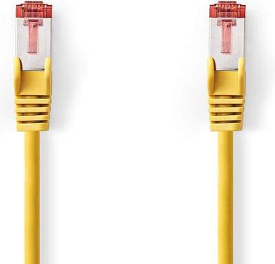 Nedis CAT6-kabel - RJ45 Male - RJ45 Male - S/FTP - 10.0 m - Rond - LSZH - Geel - Polybag