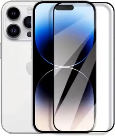 CHPN - Screenprotector glas – Beschermplaatje geschikt voor iPhone 15 Pro – Telefoonbescherming - Screen protectie - Met zwart randje