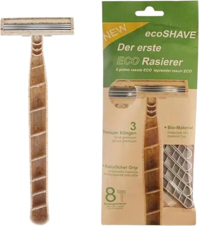 green-goose Bio-based Scheermesjes | 8 Stuks | Gemaakt van Biologisch Afbreekbaar Tarwevezel
