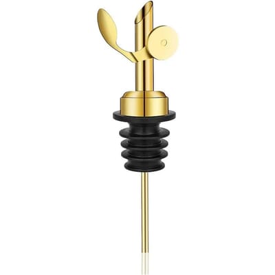 1 Bouchon de Bouteille d'Huile Bouchon Distributeur Pulvérisateur Verrou Verseur à Vin Bec Verseur à Sauce Liqueur Anti-Fuite Becs Verseurs d'Huile Outils de Cuisine or