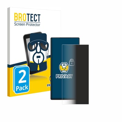 BROTECT - privacy screenprotector voor ZTE Nubia Red Magic 9S Pro - Folie Beschermfolie Blauwlichtfilter 2 Stuks