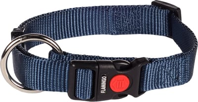 Flamingo Ziggi - Halsband Honden - Halsband Ziggi Donkerblauw M 40-55cm 20mm - 1st - 134613 - 1st