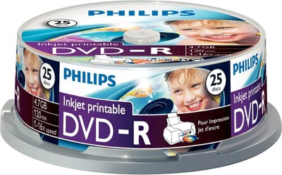 Philips DM4S6B25F - DVD-R - 4.7GB - speed 16x - Spindel - 25 stuks