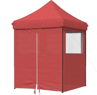 Opvouwbare Partytent - Pop-up Tent - Feesten Organiseren - Stabiel Stalen Frame - 200 x 200 cm - Bordeauxrood