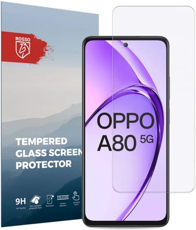 Rosso Screen Protector Geschikt voor Oppo A80 | 9H Tempered Glass | Glasplaatje | Beschermlaag | Beschermglas | 9H Hardheid