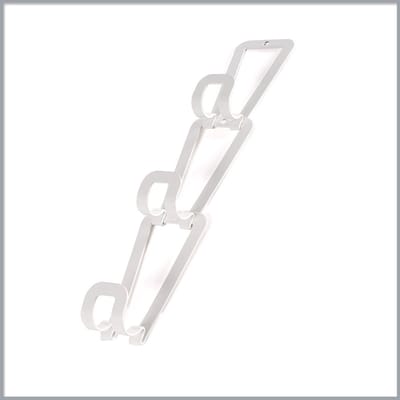 CALICOSY - Handtashouder voor deur met 6 haken 14x8cm
