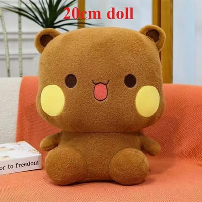 Porte-clés en peluche Bubu Dudu mignon original Super doux Pendentif de sac de dessin animé Kawaii Poupée en peluche douce Accessoires Cadeaux de couple