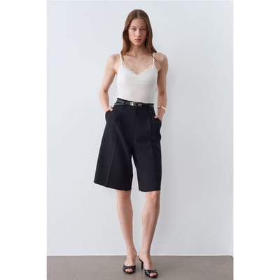 Kant V-hals Mouwloze Top