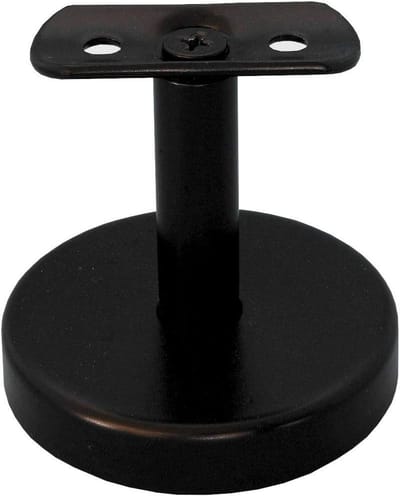Houten leuninghouder zwart gepoedercoat voor houten leuningen tot 42 mm