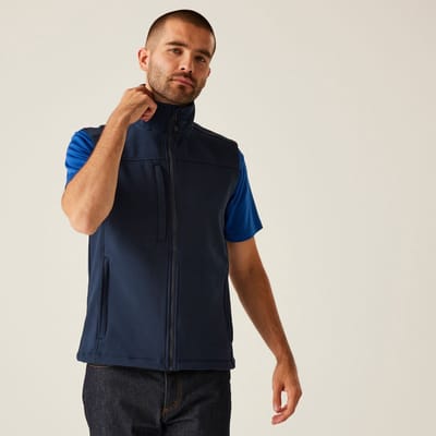 Vest Heren Outdoor Zip Front High Collar