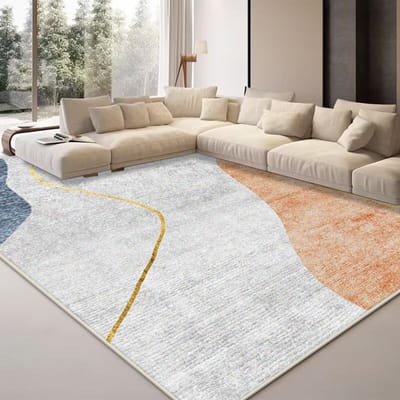 Modern Abstract Tapijt Woonkamer Groot Oppervlak Tapijt Antislip Slaapkamer Garderobe Decoratie Kleed Wasbaar Sofa Salontafel Mat 120*160cm