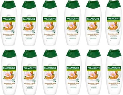 Palmolive Naturals Amandel Bad- & Douchecrème - 12x500ml - Voordeelverpakking