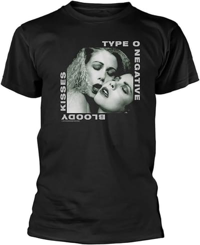 Type O Negative Bloody Kisses T-shirt Zwart 100% Katoen