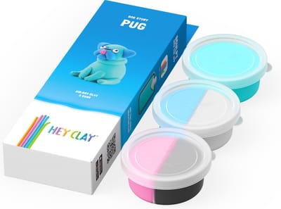 HeyClay - 30122 Pug - 3 potjes klei