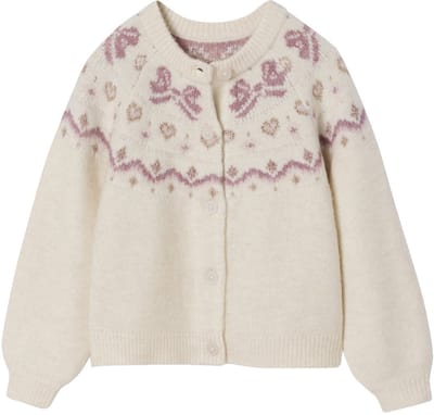 Vertbaudet Kerstvestje voor meisjes met jacquardmotieven en glanzende details