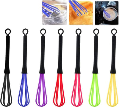 Mini Garde Set van 7 Stuks voor Kappers - Perfect voor Haarverf, Mengkom en Kloppen - Hoogwaardige Plastic Keukenaccessoires