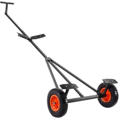 VEVOR Boottrailer Transportkar, Manoeuvreerhulp Trailer, Laadvermogen 190 kg, 40 cm Luchtbanden, Koolstofstaal, Antislipbeugel, Voor het verplaatsen van kajaks, motorboten en visboten