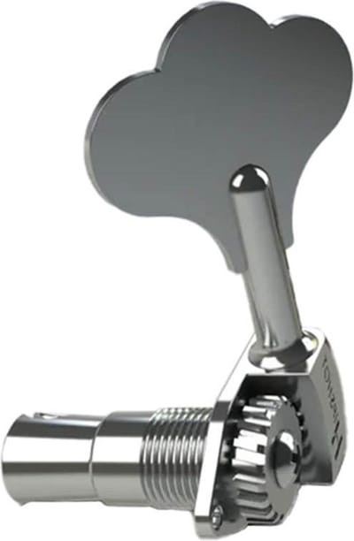 Hipshot HS0675KCT HB6 1/2 licensed Ultralite bass tuning machine, chrome, clover key, treble side