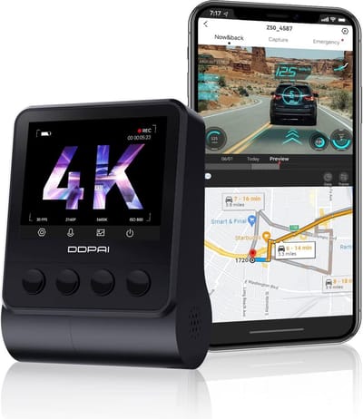 4K Dashcam - Autocamera Rijrecorder - Veilig Rijden - 4K Resolutie - 140 Graden - Zwart
