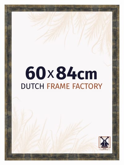 Fotolijst 60x84 cm - MDF - Blauw Goud Gemeleerd - Praag