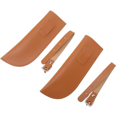 Support de drapeau équestre 2 pièces avec boucle de sangle Porte-mât de drapeau en cuir PU pour l'entraînement équestre la compétition d'équitation brown