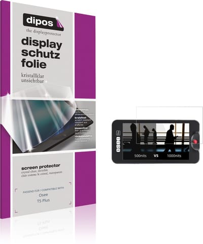 dipos – 4x Beschermfolie geschikt voor Osee T5 Plus | Krasbestendige & heldere Screenprotector Ultra-Thin