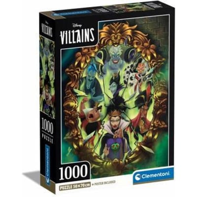 Clementoni - Puzzel - 1000 Stukjes - Villains - Puzzel Voor Volwassenen - Special Series License