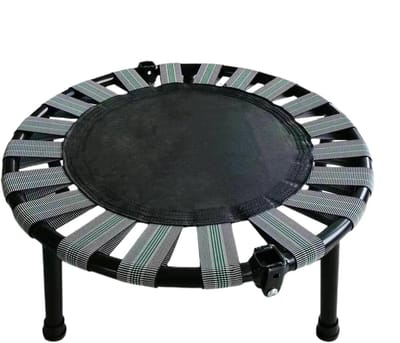 Opvouwbare Trampoline - Indoor Fitness - Thuis Plezier - Hoge Elastische - 75 kg Belasting - Grijs