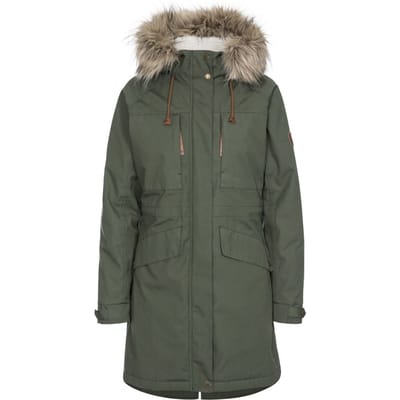 Trespass - Dames Faithful Waterdichte Jas (Groen)