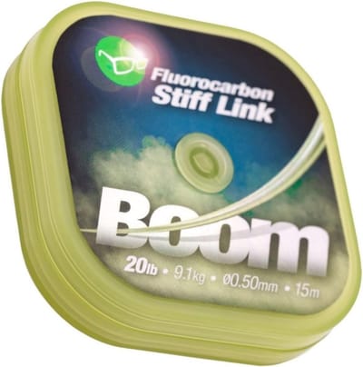 Fluorocarbon Stijve Schakel voor Karpervissen Groen 20 lbs 0,50 mm - 15m Spoel