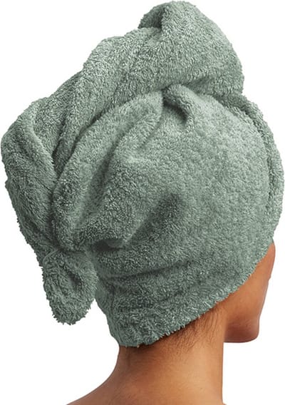 Yumeko haarhanddoek terry zeegroen - Hotelkwaliteit - Bio, eco & fairtrade