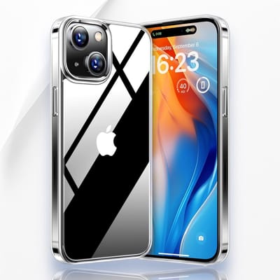AziLine Silicone Case Geschikt voor Apple iPhone 15 - Transparante Bescherming Hoesje voor iPhone 15 - Premium Zachte Silicon Backcover geschikt voor iPhone 15