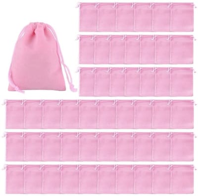 Allecto - Velvet Sieraden Tasje - 50 Stuks - Ideaal voor Bewaren en