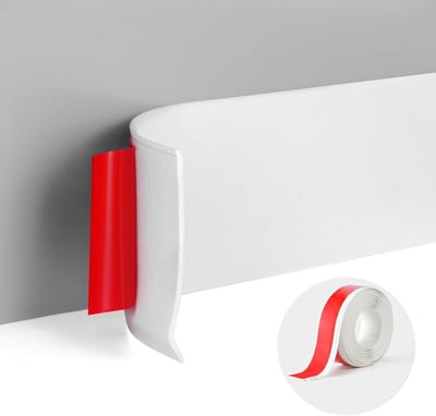 Zelfklevende plint - 10 cm x 1 m - Muurbescherming - Op maat te snijden - Eenvoudige installatie - Laat geen resten achter - Geschikt voor vloerovergangen en muurafwerkingen