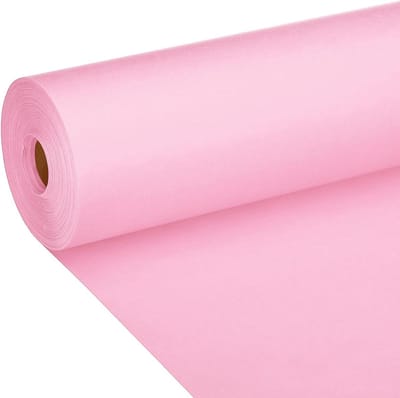 PATIKIL Inpakpapier, 20 x 2400 inch (200 '), 80 g/m², kraftpapier, kraftpapier, inpakpapier voor poster, prikbord, geschenkverpakking, boeketverpakking, roze