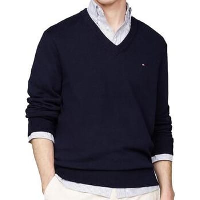 Regular fit pullover van mix van katoen en kasjmier