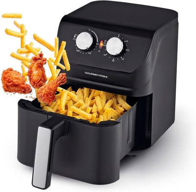 Heteluchtfriteuse 4 Liter met Timerfunctie - Vetarm Frituren, Grillen en Bakken