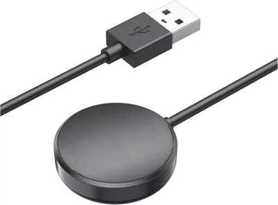 Oplader - Geschikt voor Samsung Galaxy Watch - Kabel - Draadloze Oplader - Magnetisch - Zwart - 1 Meter - Kunststof