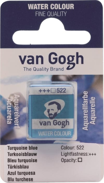 Aquarelverf - 522 Turkooisblauw - van Gogh - Napje
