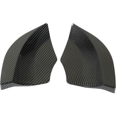 1 Paar Achterbumper Splitter Vervanging ABS Kunststof Automobiel Achterbumper Diffuser Links en Rechts Koolstofvezel Stijl black
