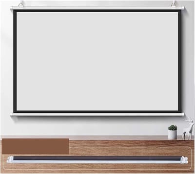 Projectiescherm - Thuisbioscoop Scherm - Film Kijken - Kreukvrij Materiaal - 16:9 Formaat - Wit