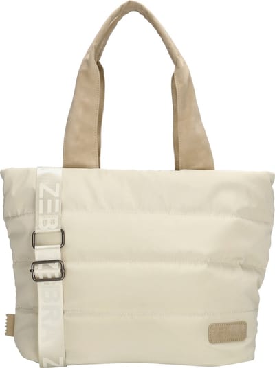 Zebra Elske Shopper - Verstelbare/Afneembare Schouderband - Tussenvak - Praktische indeling - Werktas - Tote Bag - Dames Tas - Crème